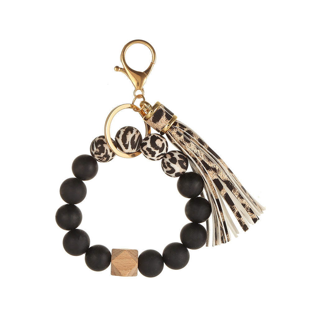 Wholesale Gradient Color Bracelet Silicone Keychain